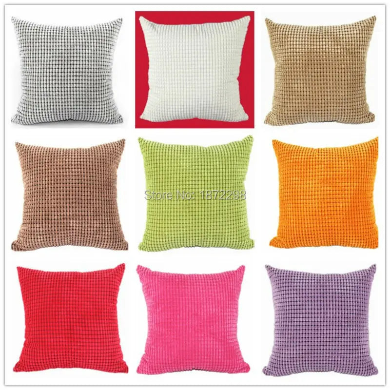 Corduroy Cushion Cover – Ribbed Textured Throw Pillow Cover, Multiple Sizes & Colors