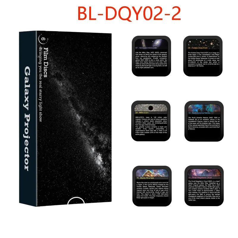 Galaxy Projector Replacement Discs – Ocean & Starry Sky Scene Set (6-Pack)