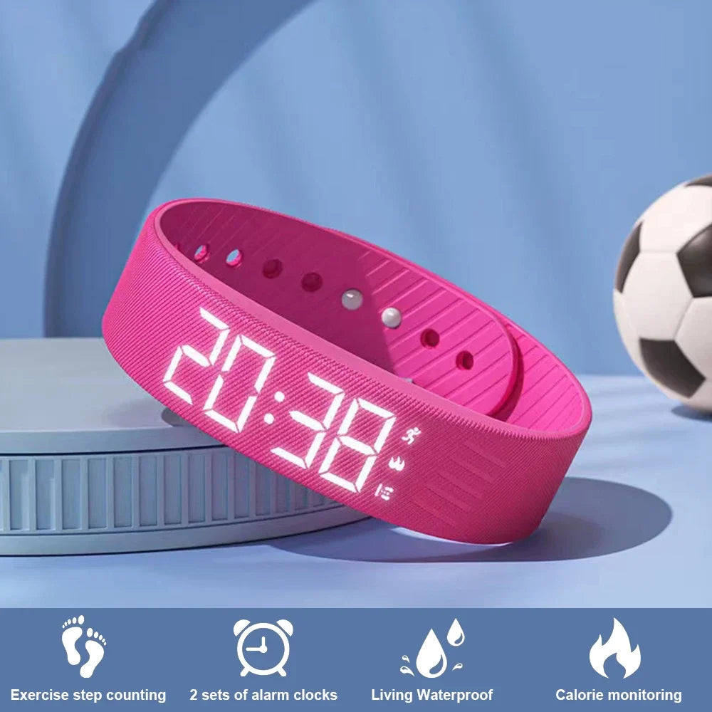 Silent wake-up wristband with vibrating alarm, gift under $50