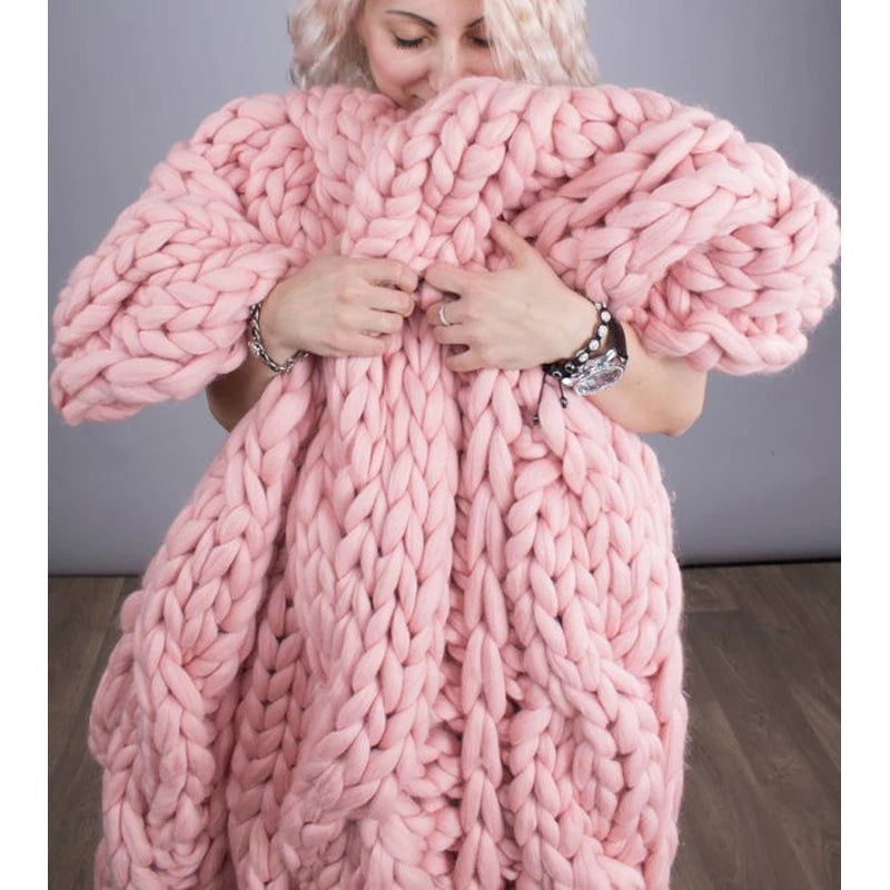 Nordic Chunky Knit Throw