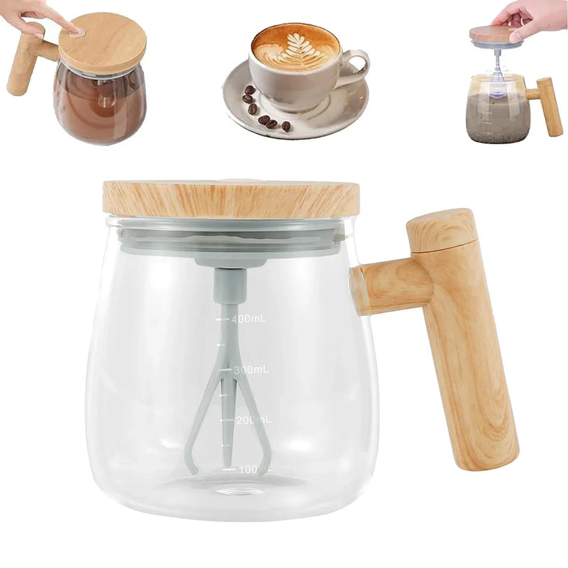 Self-stirring coffee mug