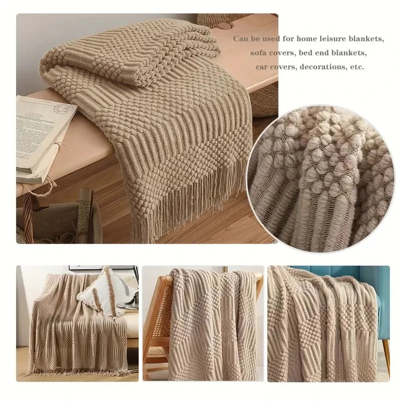 Farmhouse Tassel Throw