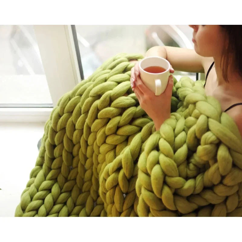 Nordic Chunky Knit Throw