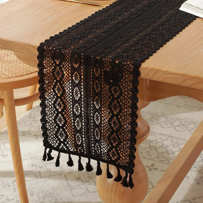 Crochet Lace Table Runner – Christmas Holiday Table Decor