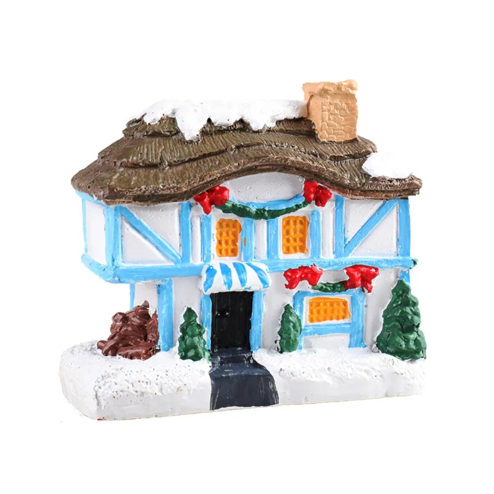 LED Snow House – Miniature Christmas Village Decor